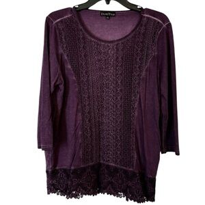 🌹BUA/BUA LACE PURPLE TOP